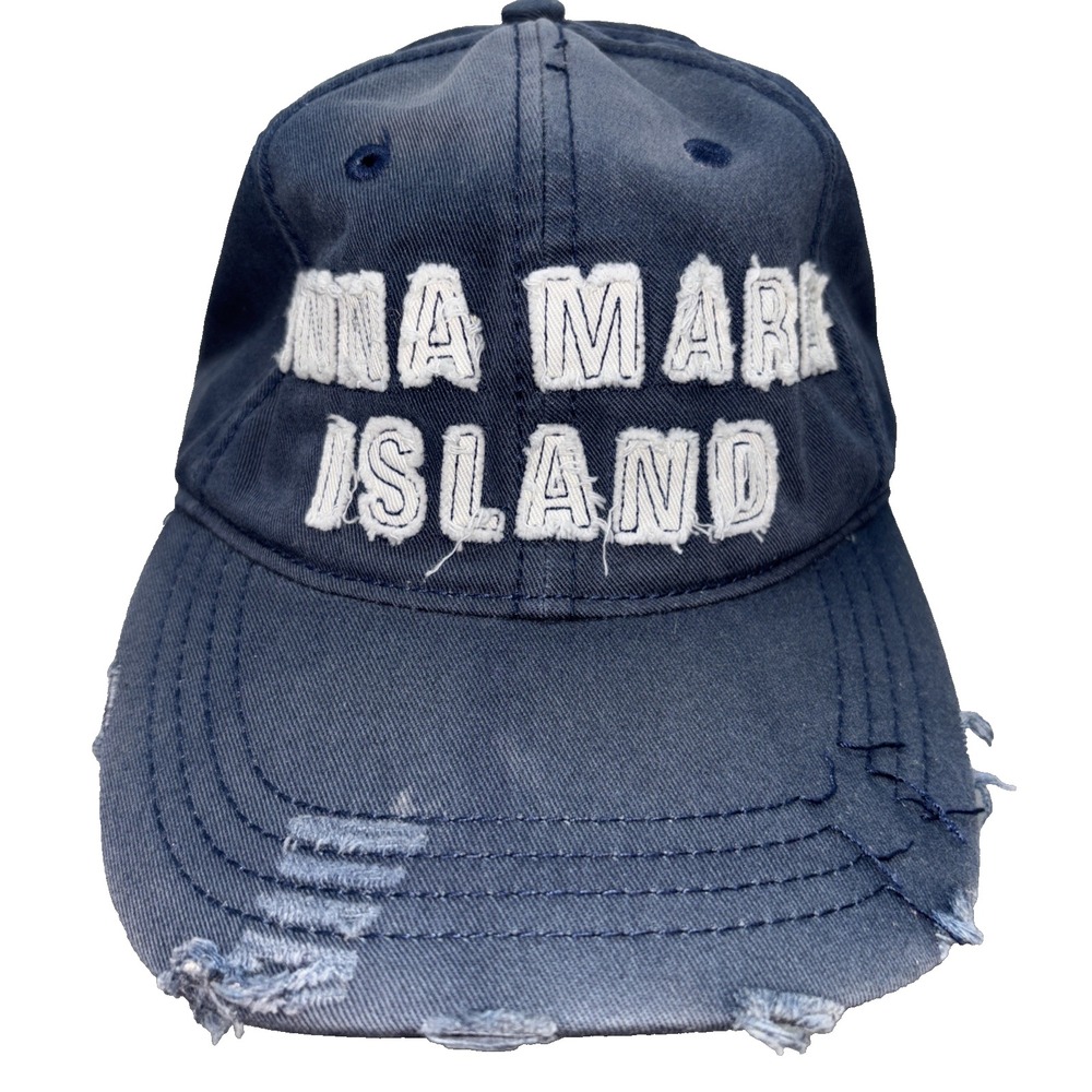 Anna Maria Island Blue Distressed Baseball Hat OSFM
